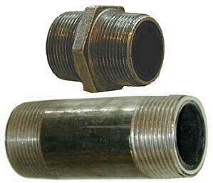 Doppelnippel gummiert - 1-1/4\' Länge 6+10cm