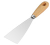 Spachtel - halbflexibel Stahlblatt - 2 bis 10 cm Holzgriff