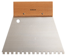 Zahnspachtel Stahl Kleber Mutterspachtel 28cm Breit