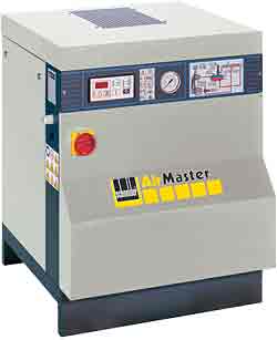 Schraubenkompressor - Air-Master - Volumenstr. bis 1105l/min - 5,5 bis 7,5 kW - PN bis 13 - stationär mit Dauerläufer