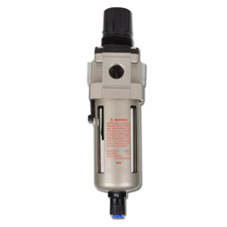 SMC Filterregler 0,01 �m - 8,5bar - bis 60l/min - 1/8' bis 1/2' Anschluss - mit integriertem Manometer - automatischer Kondensatablass - verblockbar - 'Submikro'