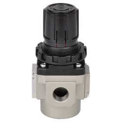 SMC Druckregler - bis 8,5 bar - Durchfl. bis 5100l/min. - 1/8' bis 1' Anschluss - ohne Manometer - verblockbar