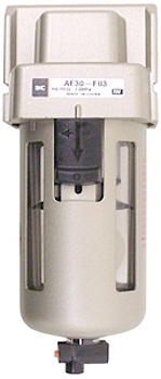 SMC Feinfilter - 5 �m - Modulbauweise / 10 bar - manueller Kondensatablass