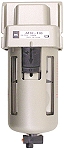 SMC Feinfilter 3µm - 10 bar - bis 1080l/min - man. Kondensatablass SMC Feinfilter 3µm - 10 bar - bis 1080l/min - man. Kondensatablass