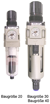 SMC Filterregler 5 �m - 8,5bar - bis 1980l/min. - 1/8\' b. 3/4\' Anschluss - mit integriertem Manometer - autom. Kondensatablass - verblockbar