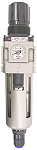 SMC Filterregler 0,01 µm - 8,5bar - bis 60l/min - 1/8 bis 1/2 Anschluss - mit integriertem Manometer - automatischer Kondensatablass - verblockbar - Submikro SMC Filterregler 0,01 µm - 8,5bar - bis 60l/min - 1/8 bis 1/2 Anschluss - mit integriertem Manometer - automatischer Kondensatablass - verblockbar - Submikro