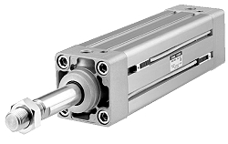 Pneumatikzylinder doppeltwirkend - ISO 6431 - verstellbare Endlagendämpfung - mit Magnetring - von SMC - Baureihe CP95SDB Normzylinder