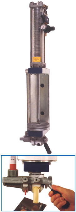 Druckluft-Spachteldispenser - 10 bar - für Polyesterspachtel und Härterpaste