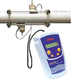 Ultraschall-Durchflussmesser - für Rohre von 50 bis 400 oder 600 mm Durchm. - \'MINISONIC P\'