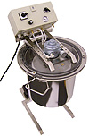 Vacuumrührbehälter - Druckluftmotor 0,95kw - Rührwendel 248 mm lang