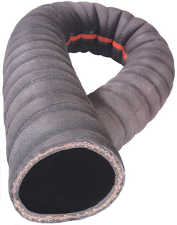 Saug- und Druckschlauch - �-Innen 19-60 mm - schwarz mit roten Kennstreifen