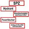Feuerwehrschilder