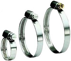 Schneckengew.-Schelle - 1.4571 - Spannb. 16 bis 220mm - DIN 3017 - Bandbreite 12