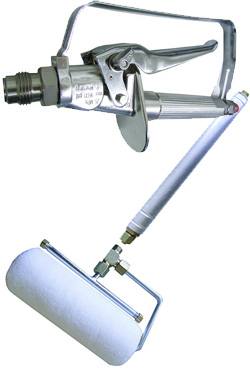 Laminat-Harzroller - komplett - 18cm Breit - mit Handventil