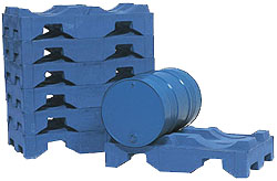 Fasspalette - für 2 Fässer - 1300x790x300 mm