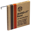 Metallband "Band-it" - VA - St&auml;rke bis 0,76mm - Breite 3/8" bis 3/4" - L&auml;nge 30,5m - f&uuml;r schwere Beanspruchung - Typ 316