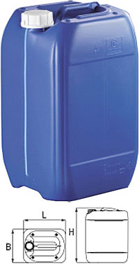 Industrie-Kanister Series 353 HDPE - blau - ohne Verschluss