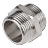 Doppelnippel - Messing - AG/AG (zylindrisch) - 1/8" bis 3" - vernickelt