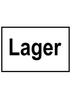 Zufahrts und Zutrittsschild 'Lager'