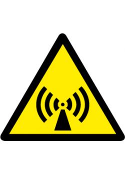 Warnzeichen 'Elektromagnetisches Feld' - Schenkellänge 5-40 cm