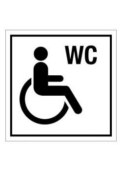 Türkennzeichnung 'Behinderten WC' - 50 mm bis 400 mm