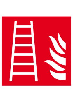 Brandschutzzeichen -  'Feuerleiter' - Seitenlänge 5 bis 40 cm