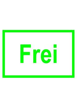 Hinweisschild 'Frei' 20x30cm/30x45cm