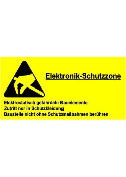 Warnschild 'Elektronik Schutzzone'