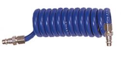 Spiralleitung aus PVC - schwarz - ohne Stecker