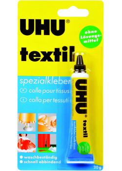 UHU Textil-Kleber - transparent und sehr flexibel - 20 g