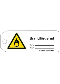 Sicherheitsschilder 'Brandfördernd' Material - Kunststoff