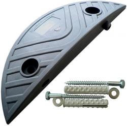 Temposchwelle - PPC - Endstück - 20 km/h - 100x300x40mm - schwarz