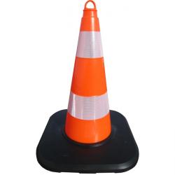 Leitkegel retroreflektierend weich-PVC - 50 cm