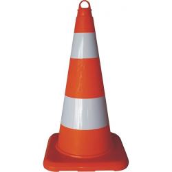 Leitkegel - weich-PVC tagesleuchtend - 50 cm