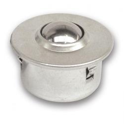 Kugelrolle mit Stahblechgehaeuse, Niromit Befestigungsclip Tragkraft 38-200kg