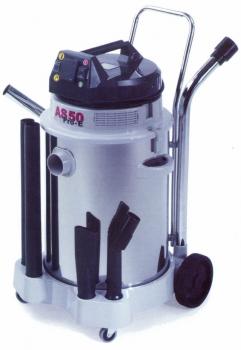 Nass-/Trockensauger \'AS 50 Pro-E\' - mit Fahr- und Lenkrollen - 1350W - Edelstahl