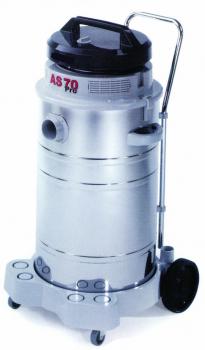 Nass-/Trockensauger \'AS 70 Pro\' - mit Fahr- und Lenkrollen - 1350W - Edelstahl