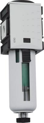 Druckluftfilter Futura - 16 bar - bis 1200l/min - 0.01 �m - Handablass - 1/4 bis 1/2 Anschluss - Submikro