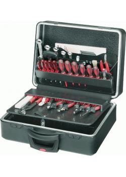 Werkzeugkoffer - leer - Rollenkoffer aus ABS - 4x CP7-Steckleiste