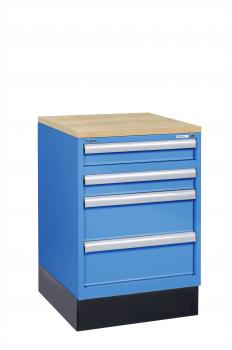 Schubladenschrank - 4 Schubladen 35 kg - Höhe: 900 mm - Breite 600 mm - Tiefe 600 mm - 'Lista Selection 35'