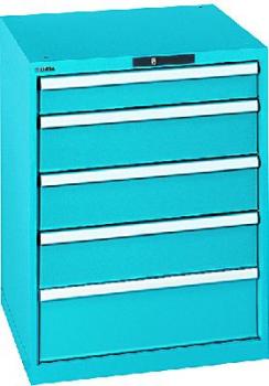 Schubladenschrank - 5 Schubladen 75 kg - Höhe: 850 mm - Breite 717 mm - Tiefe 725 mm