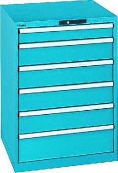 Schubladenschrank - 6 Schubladen 75 kg - Höhe: 1000 mm - Breite 717 mm - Tiefe 725 mm