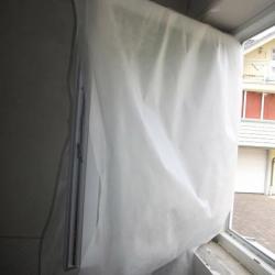 Abdeckhaube 1,40 x 1,50 m Fensterflügel Werbeträger aus Vlies