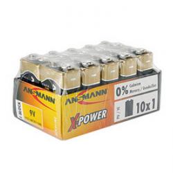 Alkaline  Batterien - E-Block 9V - 'X-Power' - 10er Display