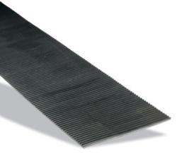 Gummi-Feinriefenmatte ohne Einlage - 10x1,2 m