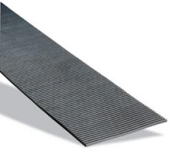 Gummi-Feinriefenmatte mit Einlage - 10x1 m - 4mm dick
