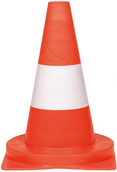 Leitkegel - rot/weiß Höhe 32 cm - PVC