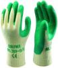 Arbeitshandschuh "TOPGRIP" - Mischgewebe Mittelstrick latexbeschichtet -  Farbe gr&uuml;n - Norm EN 388/ Klasse 2142