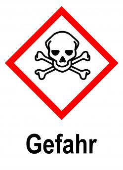 GHS Kennzeichen 'Akute Toxität' - Signalwort 'Gefahr'