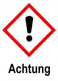GHS Kennzeichen 'Achtung' - hochwertiger Druck
